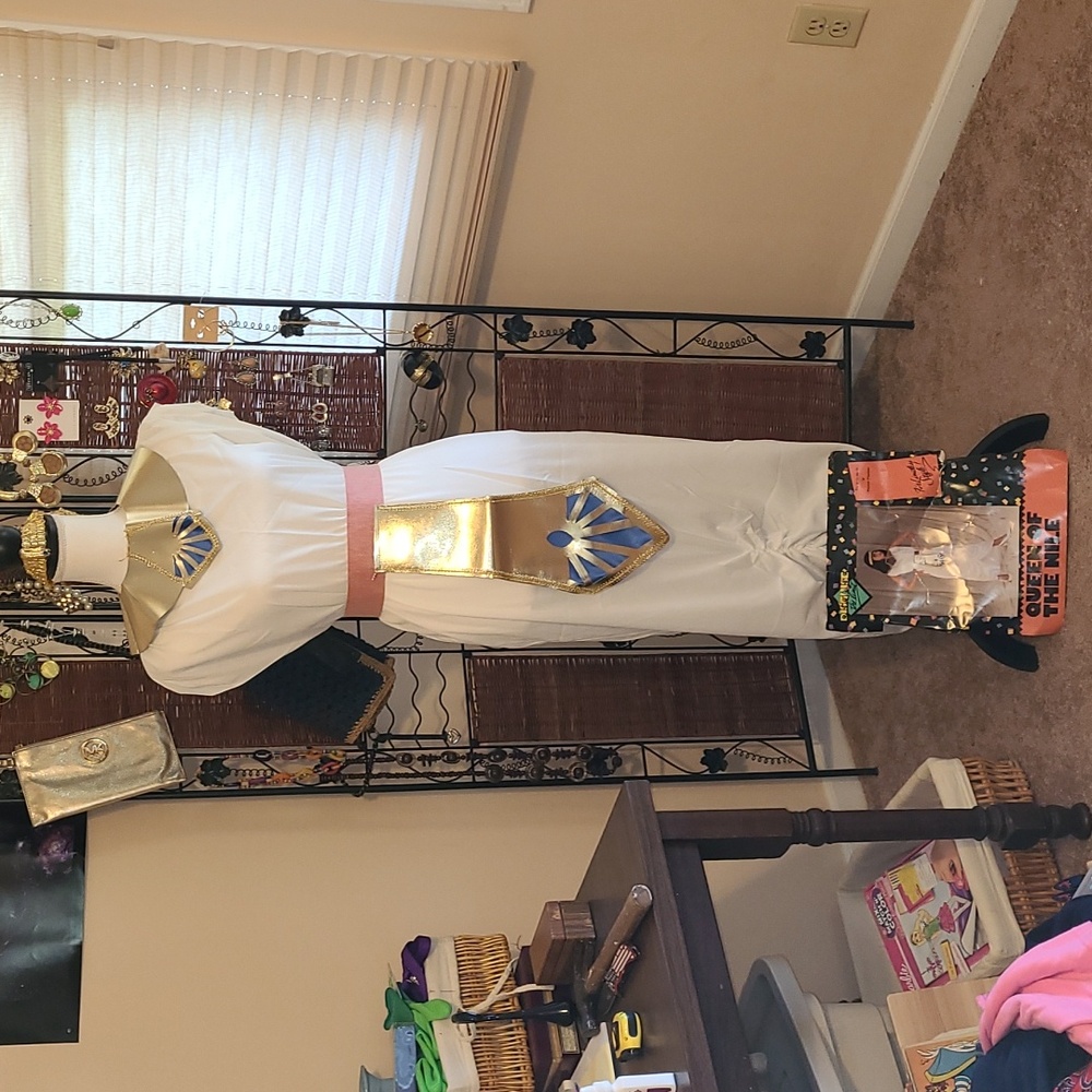Vintage 1990 Disguise Queen of the Nile Halloween Costume complete.